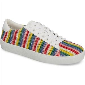 Alice + Olivia Cassidy Rainbow Crystal Sneakers